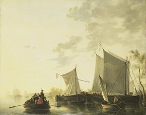 Utsikt över floden av Aelbert (after) Cuyp