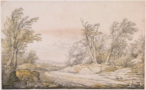 En väg genom sanddynerna av Aelbert Cuyp