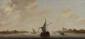 En vy över Maas i Dordrecht, c.1645-46 av Aelbert Cuyp