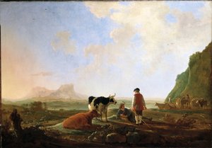 Herdsmen with Cows av Aelbert Cuyp