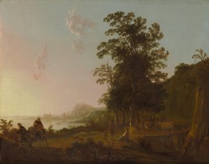 Landskap med flykten till Egypten, ca. 1650. av Aelbert Cuyp