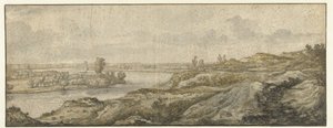 Landskap med en flod av Aelbert Cuyp