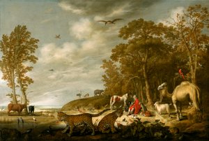 Orfeus spelar för djuren av Aelbert Cuyp