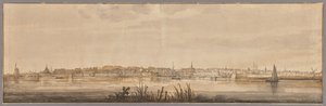 Panoramautsikt över Dordrecht och floden Maas av Aelbert Cuyp