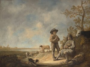 Piping Shepherds, ca. 1643-44. av Aelbert Cuyp