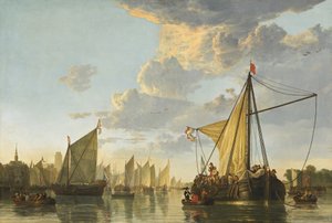 Maas i Dordrecht, ca. 1650. av Aelbert Cuyp