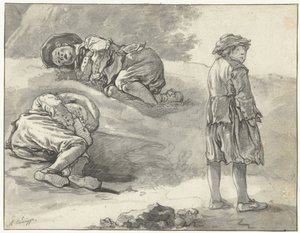 Tre studier av en liten herde av Aelbert Cuyp