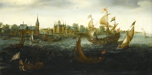 Enheten före IJsselmonde, 1618 av Aert Anthonisz
