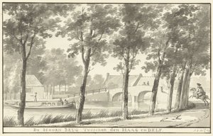 Hoornbron mellan Haag och Delft av Aert Schouman