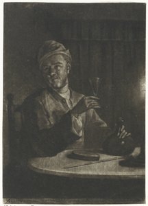 Man med upphöjt glas av Aert Schouman