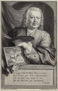 Porträtt av Jan van Gool av Aert Schouman