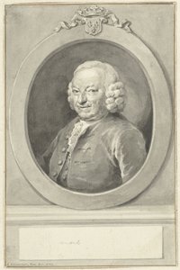 Porträtt av Johan Hudde Dedel, i oval, till vänster av Aert Schouman