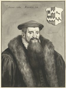 Porträtt av Van Slingelandt av Aert Schouman
