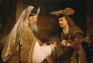 Ahimelek gav Goliats svärd till David, 1680-talet