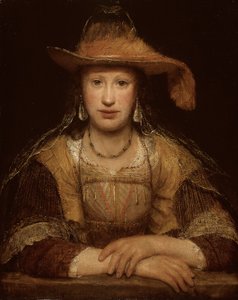 Porträtt av en ung kvinna, ca 1690 (olja på duk) av Aernt de Gelder