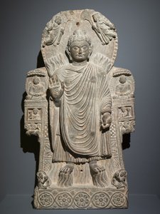 Buddha med det stora miraklet av Afghan School
