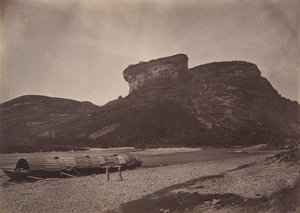 Tai-wangs tempel vid Wu ü nära Sing Chang Tea Mart, ca. 1869.