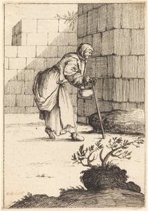 Tiggarkvinna av After Jacques Callot