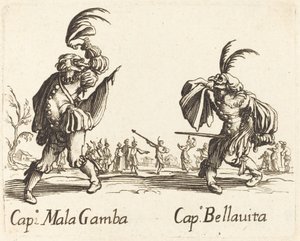 Cap Mala Gamba och Cap Bellavita av After Jacques Callot