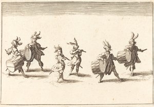 Inträde av M. de Macey av After Jacques Callot