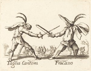 Taglia Cantoni och Fracasso av After Jacques Callot