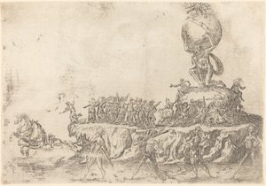 Solens flytande av After Jacques Callot