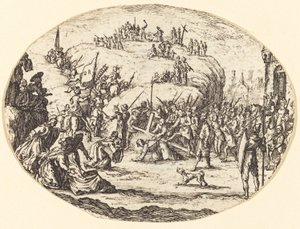 Den lilla bärandet av korset av After Jacques Callot