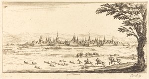 Utsikt över Nancy av After Jacques Callot