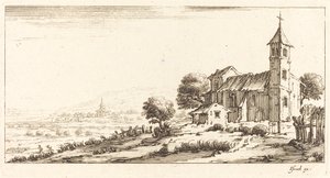 Bykyrkan av After Jacques Callot