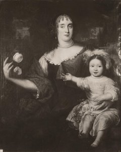 Dubbelporträtt av Maria van Berckel (1631-1796) och hennes dotter av After Jan de Baen