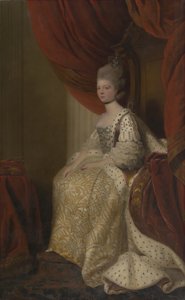 Charlotte Sophia av Mecklenburg-Strelitz (1744-1818), Georg III:s drottninggemål av after Joshua Reynolds