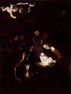 Herdarnas tillbedjan av after Jusepe de Ribera