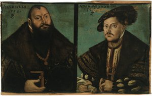 Johann Friedrich I, den storsinta, kurfurste av Sachsen och Johann Ernst av Sachsen