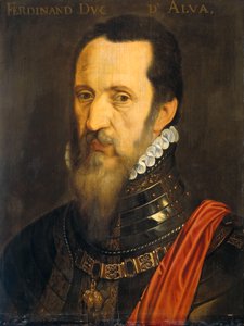Porträtt av Fernando Álvarez de Toledo (1507-1582), hertig av Alba av After Willem Key