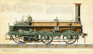 Höghastighetslok, 1864 av Agapele Jemeppes