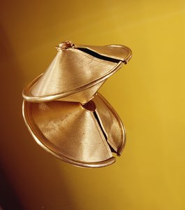 Låsringar, Gorteenreagh, County Clare, sen bronsålder, 800-700 f.Kr. (guld)