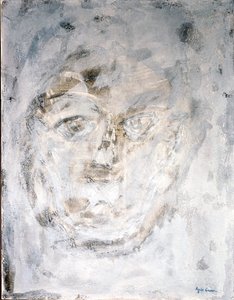 Raw, 2014 (blandade tekniker, sand och akryl) av Agnes Girardon