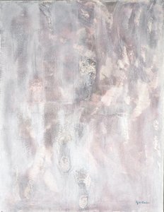 Where Do We Go, 2014 (blandad teknik, sand och akryl) av Agnes Girardon