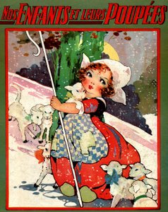 En liten sheperdess, ca 1920 (illustration) av Agnes Richardson