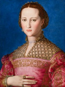 Porträtt av Eleanor av Toledo, ca 1543 av Agnolo Bronzino