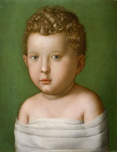 Porträtt av en liten pojke av Agnolo Bronzino