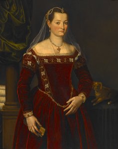 Porträtt av en dam av Agnolo Bronzino
