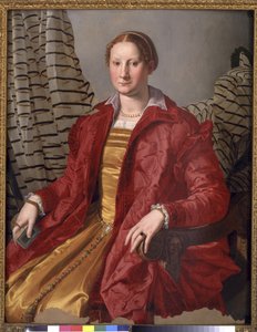 Porträtt av en dam, ca 1550-55 av Agnolo Bronzino