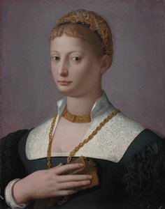 Porträtt av en kvinna, ca. 1550. av Agnolo Bronzino