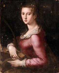 Sankta Katarina av Alexandria av Agnolo Bronzino