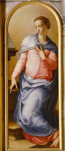 Bebudelsens jungfru av Agnolo Bronzino