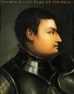 Porträtt av Lodovico de Medici även känd som Giovanni dalle Bande Nere (Forli av Agnolo Bronzino