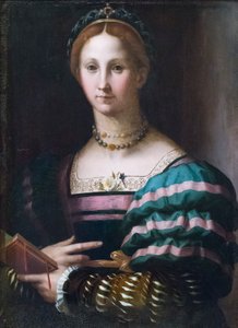 Porträtt av en dam av Agnolo Bronzino