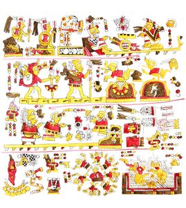 Illustration från "Antiquities of Mexico" av Edward King (1795-1837) Lord Kingsborough, publicerad 1831-48 (litho i färg)