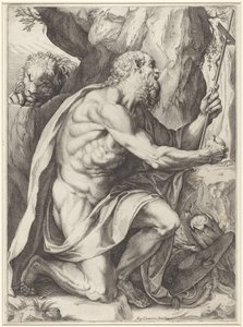 Sankt Jerome av Agostino Carracci